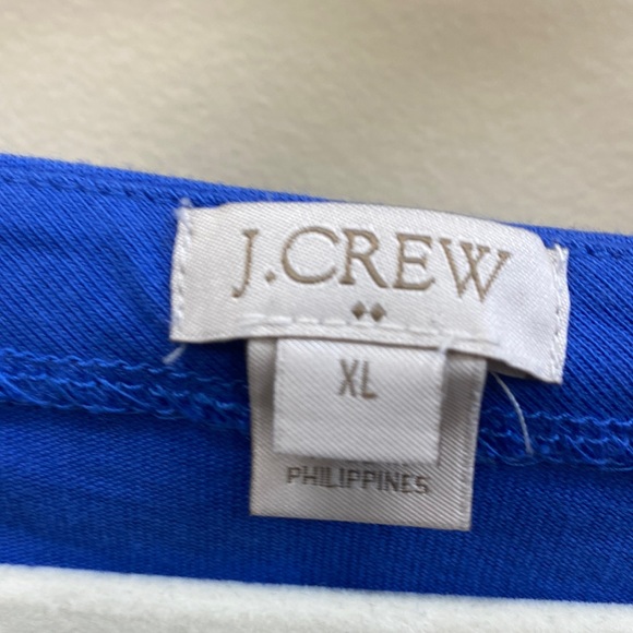 J. Crew XL Royal blue A-line top with bell sleeves - Picture 2 of 5